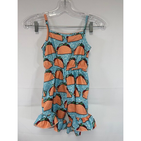 Unbranded Taco Romper Little Girls 5/6 (toddler) NWOT - Picture 1 of 3